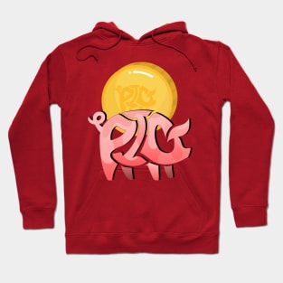 Pig Lovers Piggy Coin Chinese New Year Hoodie